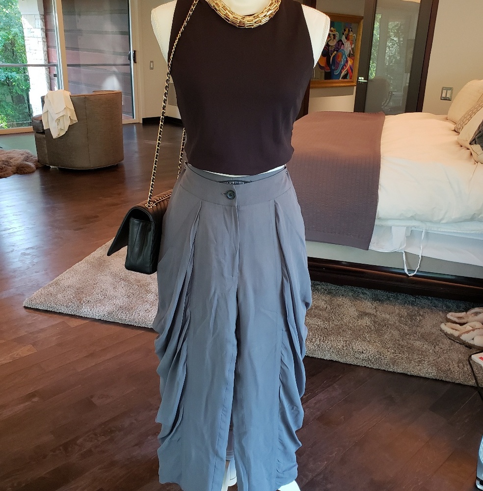 Tess Giberson Silk Drap cropped pants
